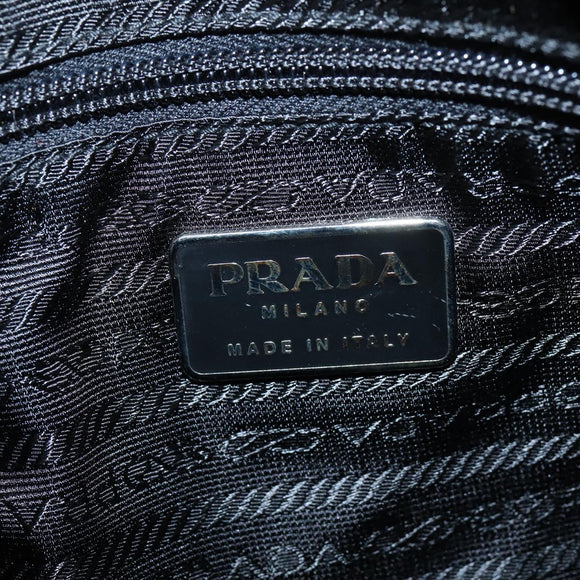 PRADA Shoulder Bag Nylon Pink Silver Auth 150388