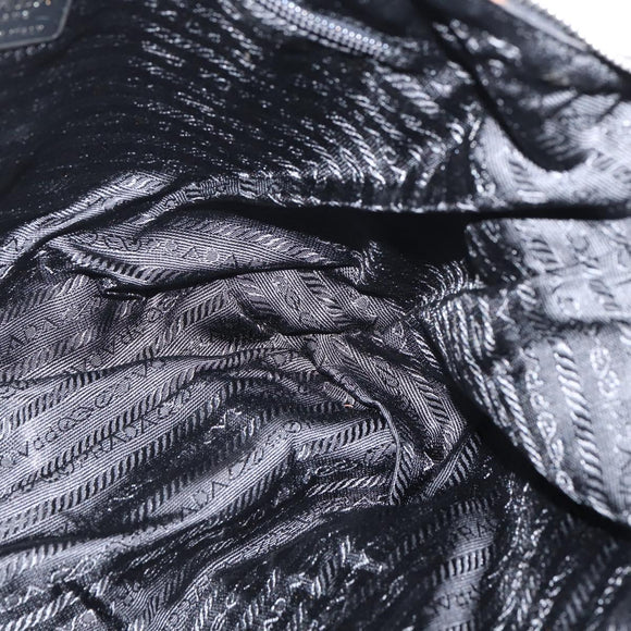 PRADA Shoulder Bag Nylon Pink Silver Auth 150388