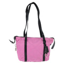 PRADA Shoulder Bag Nylon Pink Silver Auth 150388-13
