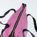 PRADA Shoulder Bag Nylon Pink Silver Auth 150388-6