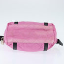 PRADA Shoulder Bag Nylon Pink Silver Auth 150388-5