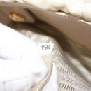 PRADA Chain Tote Bag Nylon Ivory Gold Auth 150390-12