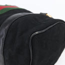 GUCCI GG Canvas Web Sherry Line Hand Bag Black Gold 012 3841 28 39 Auth 150392-12