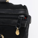 GUCCI GG Canvas Web Sherry Line Hand Bag Black Gold 012 3841 28 39 Auth 150392-14