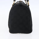 GUCCI GG Canvas Web Sherry Line Hand Bag Black Gold 012 3841 28 39 Auth 150392-5