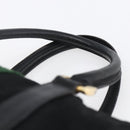 GUCCI GG Canvas Web Sherry Line Hand Bag Black Gold 012 3841 28 39 Auth 150392-8