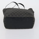 GUCCI GG Canvas Tote Bag 2 Set Light Blue Black Auth 150393-15