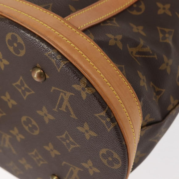 LOUIS VUITTON Monogram Bucket GM Shoulder Bag M42236 LV Auth 150395