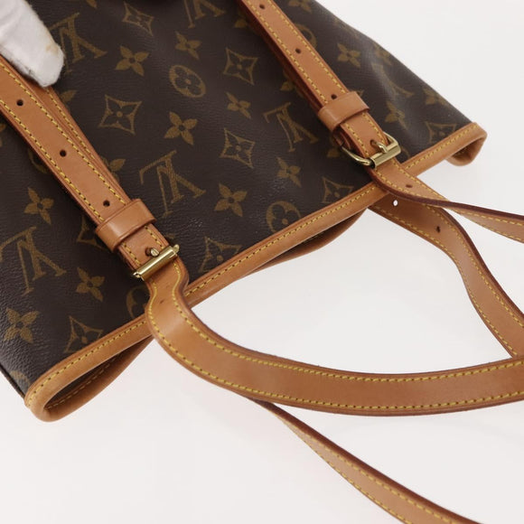 LOUIS VUITTON Monogram Bucket GM Shoulder Bag M42236 LV Auth 150395