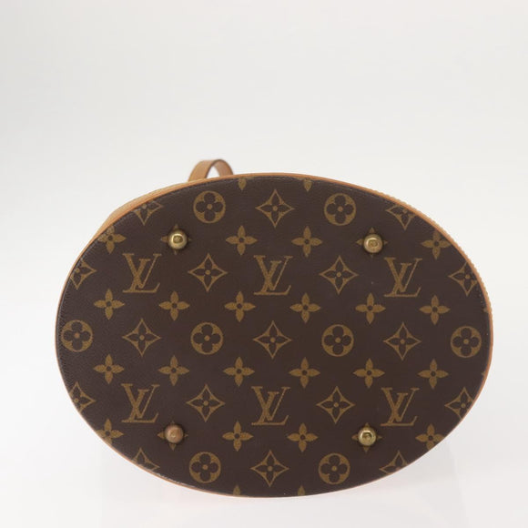 LOUIS VUITTON Monogram Bucket GM Shoulder Bag M42236 LV Auth 150395