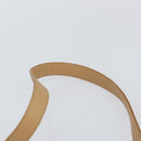 Salvatore Ferragamo Gancini Hand Bag Leather 2way Beige Silver Auth 150400-14