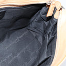 Salvatore Ferragamo Gancini Tote Bag Leather 2way Beige Gold Auth 150401-19