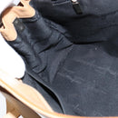 Salvatore Ferragamo Gancini Tote Bag Leather 2way Beige Gold Auth 150401-20