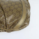 GUCCI GG Crystal Shoulder Bag Gold 203257 Auth 150404-14
