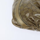 GUCCI GG Crystal Shoulder Bag Gold 203257 Auth 150404-15