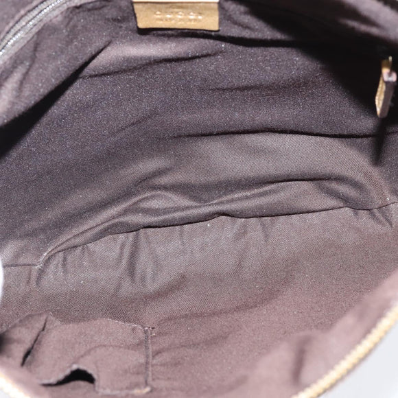 GUCCI GG Crystal Shoulder Bag Gold 203257 Auth 150404