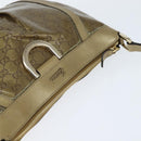 GUCCI GG Crystal Shoulder Bag Gold 203257 Auth 150404-6