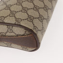 GUCCI GG Supreme Web Sherry Line Bag PVC Beige Gold 89 02 018 Auth 150405-15