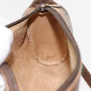 GUCCI GG Supreme Web Sherry Line Bag PVC Beige Gold 89 02 018 Auth 150405-22