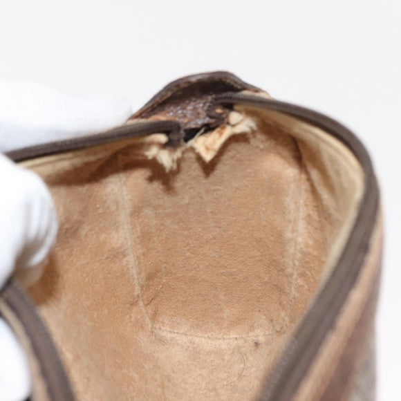 GUCCI GG Supreme Web Sherry Line Bag PVC Beige Gold 89 02 018 Auth 150405