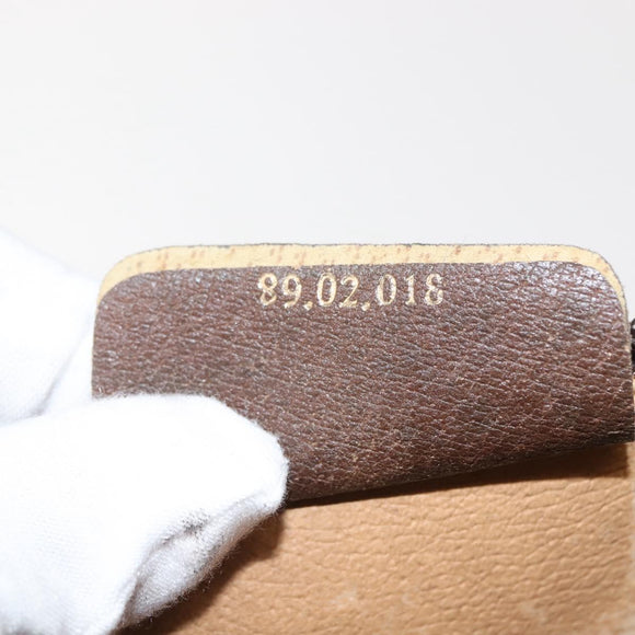 GUCCI GG Supreme Web Sherry Line Bag PVC Beige Gold 89 02 018 Auth 150405