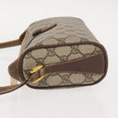 GUCCI GG Supreme Web Sherry Line Bag PVC Beige Gold 89 02 018 Auth 150405-4
