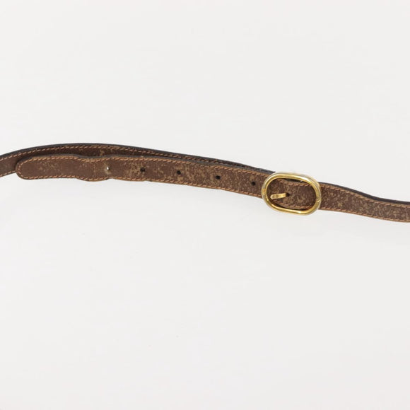 GUCCI GG Supreme Web Sherry Line Bag PVC Beige Gold 89 02 018 Auth 150405