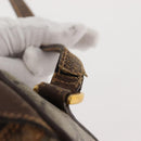 GUCCI GG Supreme Web Sherry Line Bag PVC Beige Gold 89 02 018 Auth 150405-8