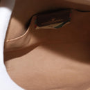 GUCCI GG Supreme Web Sherry Line Clutch Bag PVC Beige Gold 89 01 030 Auth 150407-10