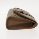 GUCCI GG Supreme Web Sherry Line Clutch Bag PVC Beige Gold 89 01 030 Auth 150407-3