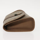 GUCCI GG Supreme Web Sherry Line Clutch Bag PVC Beige Gold 89 01 030 Auth 150407-4