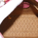 GUCCI Bamboo Mini Boston Bag Suede Pink Gold 007 122 0232 Auth 150408-10