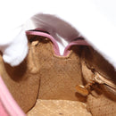 GUCCI Bamboo Mini Boston Bag Suede Pink Gold 007 122 0232 Auth 150408-20