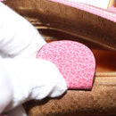 GUCCI Bamboo Mini Boston Bag Suede Pink Gold 007 122 0232 Auth 150408-12