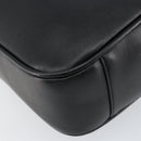 GUCCI Bamboo Shoulder Bag Leather Black Gold 001 3166 Auth 150409-16