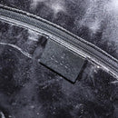 GUCCI Bamboo Shoulder Bag Leather Black Gold 001 3166 Auth 150409-19