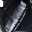 GUCCI Bamboo Shoulder Bag Leather Black Gold 001 3166 Auth 150409-10