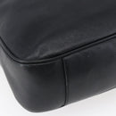 GUCCI Bamboo Shoulder Bag Leather 2way Black Gold 001 1998 1577 Auth 150410-16