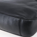 GUCCI Bamboo Shoulder Bag Leather 2way Black Gold 001 1998 1577 Auth 150410-17