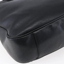 GUCCI Bamboo Shoulder Bag Leather 2way Black Gold 001 1998 1577 Auth 150410-18