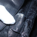 GUCCI Bamboo Shoulder Bag Leather 2way Black Gold 001 1998 1577 Auth 150410-12