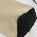 PRADA Shoulder Bag Nylon Beige Silver Auth 150411-10