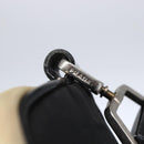 PRADA Shoulder Bag Nylon Beige Silver Auth 150411-18