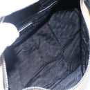 PRADA Shoulder Bag Nylon Beige Silver Auth 150411-21