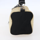 PRADA Shoulder Bag Nylon Beige Silver Auth 150411-5