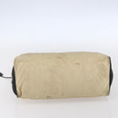 PRADA Shoulder Bag Nylon Beige Silver Auth 150411-9