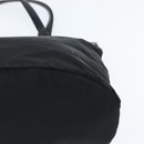 PRADA Hand Bag Nylon Black Silver Auth 150413-15