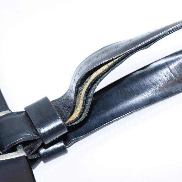 PRADA Hand Bag Nylon Black Silver Auth 150413