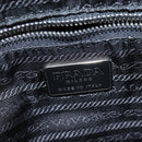 PRADA Hand Bag Nylon Black Silver Auth 150413-19