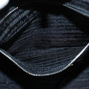 PRADA Hand Bag Nylon Black Silver Auth 150413-22
